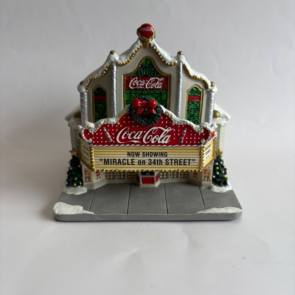 Hawthorne Village CocaCola Holiday Village Theater Collectible Miracle‎ 34th St